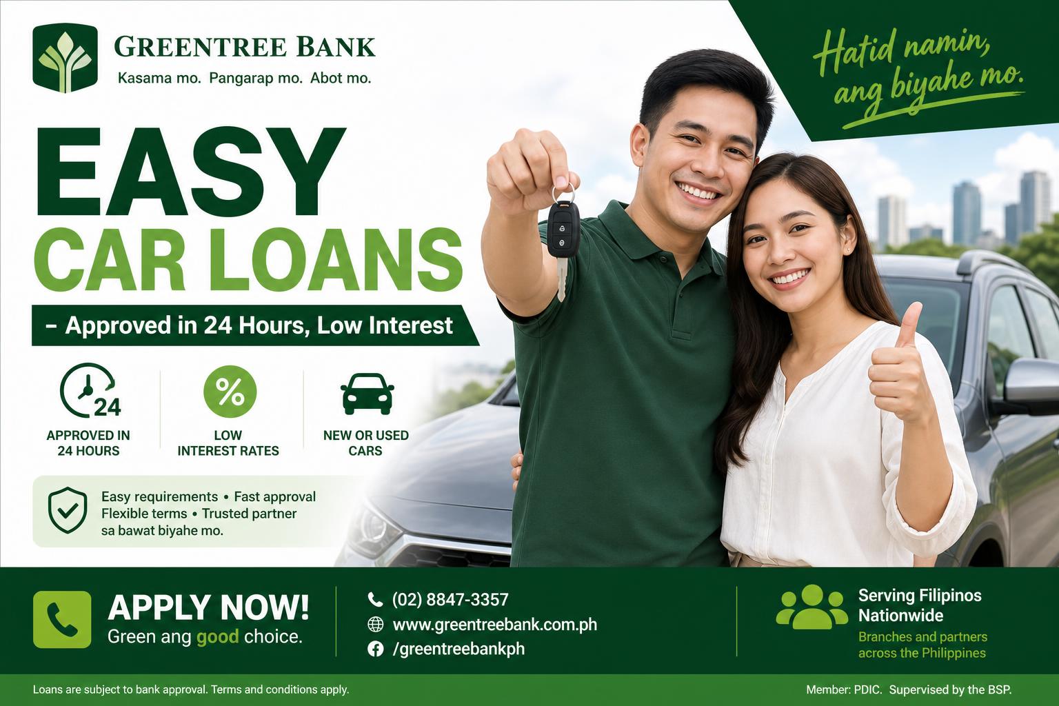 Sample car loan financing banner ad
