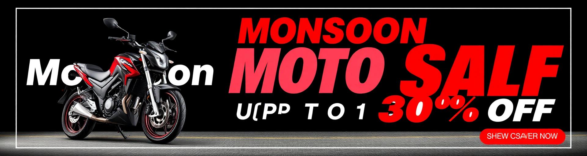 Sample motorcycle sale hero ad