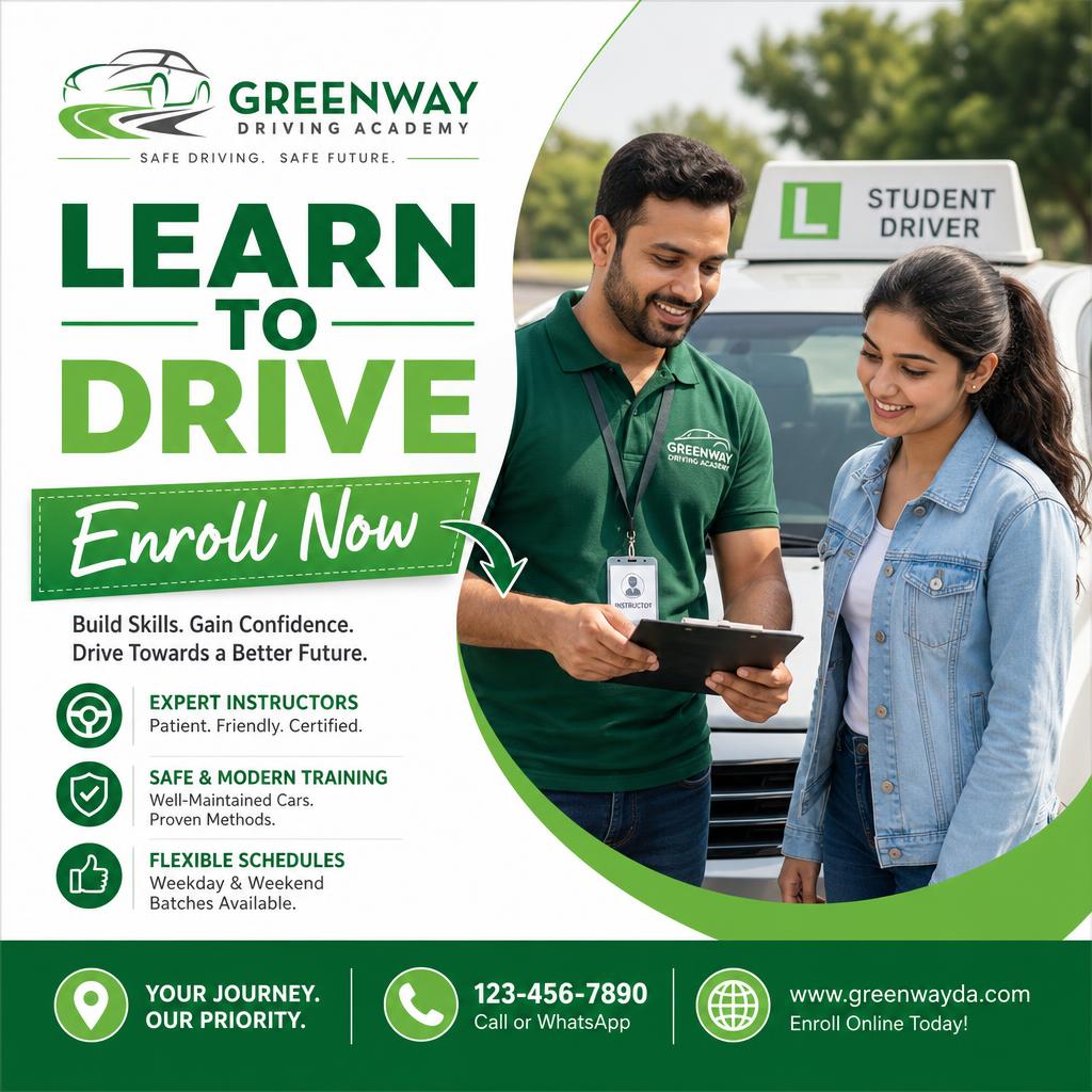 Sample academy sponsor card ad